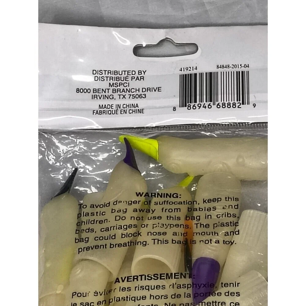 Glow In The Dark 20 Witches Fingers Halloween Party Favors Creatology Halloween